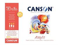 Canson Acrylic 400g A2 akrylpapir i blok 42 x 59,4 cm